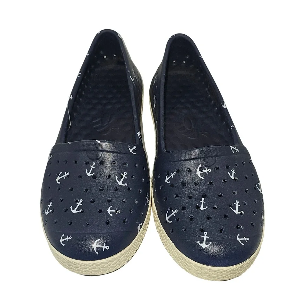 Joybees Eva Navy‎ Anchors Espadrille Comfort Shoes Womens Size 7
